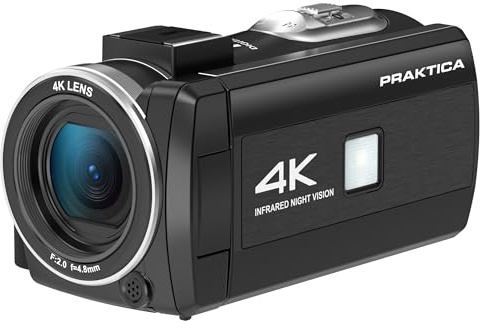 Praktica Z180IR 4K Camcorder 18x Digital Zoom Infra Red UHD - Black