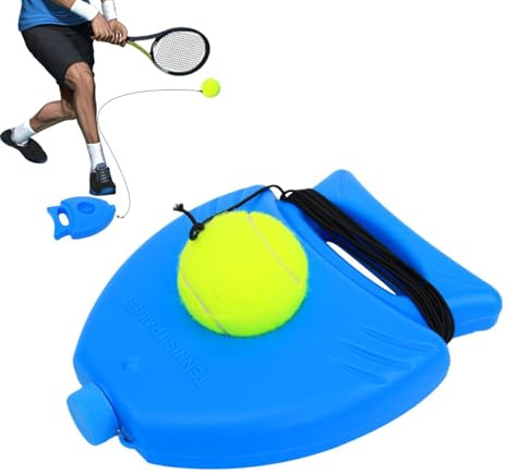 Tennistränare, bärbar med strängboll – tennistränare studsboll, för vuxna barn nybörjare sportträning skicklighetsutveckling, bakgårdspark gemenskapsbana