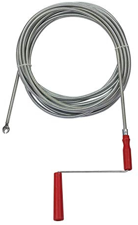 DEMA Stahl Rohrreinigungsspirale 10m DRRS 10 – Rohrreinigungswelle, Abflussreiniger, Rohrwelle, Abflusswelle, Effektive Abflussreinigung für verstopfte Rohre, langlebig und robust, ideal für Haushalt