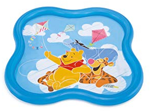 Intex 58433 Babypool mit Spritzwasser Winnie Puuh, 140 x 140 x 10 cm