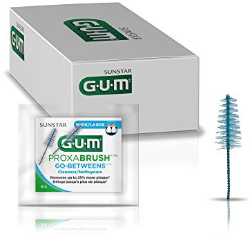 GUM Proxabrush Go-Betweens Wide Interdental Brush Refills, 2ct., (Pack of 18)
