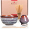 Goodwei Matcha Kit con Frusta in bambù per matcha, ciotola per matcha e porta scopa in ceramica | Matcha Set regalo (Uji)