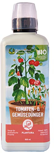 Plantura Bio Tomaten- & Gemüsedünger, Bio Flüssigdünger für Gemüse, 800 ml