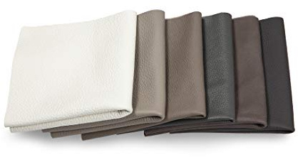Lederstücke - Variierende Lederbündel in verschiedenen Grau Farbtönen, Leder Zuschnitt, Extra Große Stücke, Hochwertig zum Nähen, Lederverarbeitung, Basteln, Beziehen, Deko, 0,6Kg - min. DIN A1