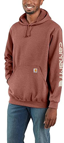 Carhartt Midweight Sleeve Logogne Hoodie Burgundy M