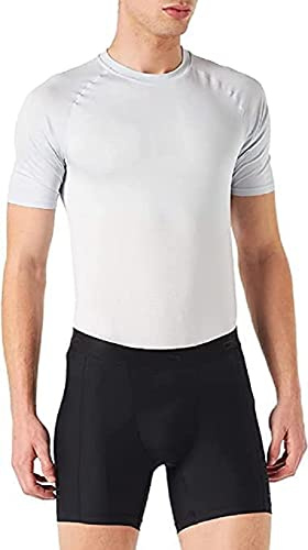 Odlo Fahrradhose Herren Kurz Active Sport | Schwarz | Größe L | Gepolsterte Radlerhose | Innenhose mit Sitzpolster