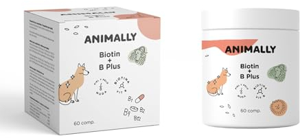 Animally Biotin + B Plus 60 tabletter. Hudhälsa hos hundar och katter. Behåller frisk hud och hår. Perfekt för smältning.