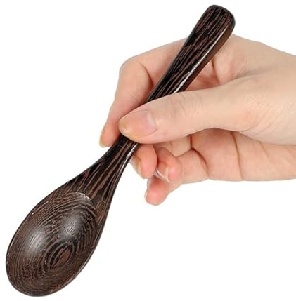 LIUXIN 1 STÜCK Natürliche Alte Kokosnussschale Geschirr Reisschale Salat Nuss Kokosnuss Holzschale Löffel Set Kakao Smoothie Kokosnussschale Geschirr