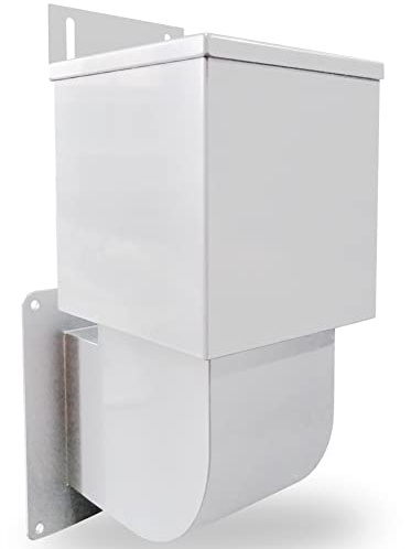 Stainless Steel Outdoor Dryer Vent Cover Closure and Seal Hood with Natural Energy Saving, Exhaust Air Fit for 4 Outside Siding Tube, Professional Patent Design Durable