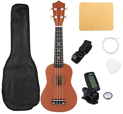 CAZARU 21 Zoll Mahagoni Sopran Ukulele Uke 4 Saiten Hawaiian Gitarre Guitarra Musica Musikinstrument Geschenk Musik Anfänger