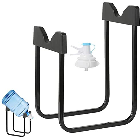 Firulab Porta Bottiglia d'Acqua da 3-5 galloni con valvola erogatrice | Raffreddatore per Acqua Potabile Antiscivolo con beccuccio Riutilizzabile - Supporto per brocca antiruggine Compatibile con