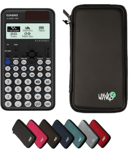 Casio fx-85GT CW including a WYNGS protective case in Black - Basic Set