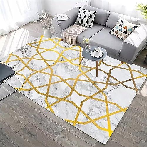 RUGMRZ Teppich Auslegware Geometrische Kreativität Garten Teppich grau Rugs for Bedroom Teppich Badezimmer Teppich Auslegware tepiche80x120CM