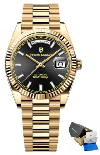 RollsTimi PD1783 DD40 Herren Uhr, NH36A Japanisches Automatikwerk, Day/Date, 100m Wasserdichtheit, Edelstahlarmband, Saphirglas, Luxus Herren Automatikuhr