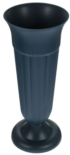 DEARMAMY Friedhofsvase, Gedenkvase, Blumenvase, Friedhof, Blumenhalter, Grabsteinvase, Grabvase, Rasenvase, Urne, Pflanzgefäß, Kunststoff, Blumenzapfen für Friedhof, Grabstätte