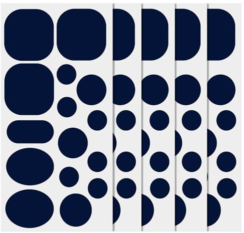 5 Flicken Selbstklebend Stoff, Selbstklebend Nylon Daunenjacke Reparatur Waschbar Stoffkleidungs-Reparaturflickenband für Daunenjacken Mäntel Zelte Schlafsäcke (Navy Blau)