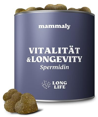 mammaly Spermidin Hundeleckerlis mit Lamm (325 g) - Long Life unterstützt Zellregeneration und Erneuerung Leckerli mit Probiotika für Hunde (glutenfrei)