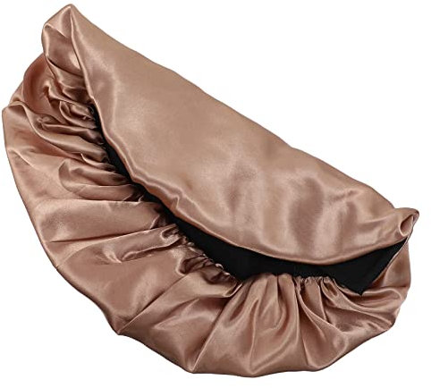 Healeved Solid for Women Satin Sleep Hair Hat Adjustable Buckle and Tape for Night Sleep Hair Care