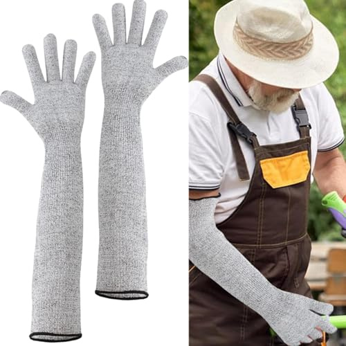 DILUSILK Gants de protection de jardinage, gants de protection, gants de jardinage, longs gants de jardinage pour homme, adaptés pour les jardiniers, les ouvriers du bâtiment, etc. pour éviter les