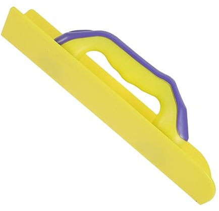 NUOBESTY Plastic Concrete Finishing Trowel for Smooth and Even Plastering, Easy to Clean Construction Spatula for Plaster and Cement Walls, Sturdy Yellow Masonry Tool for Wall Corner