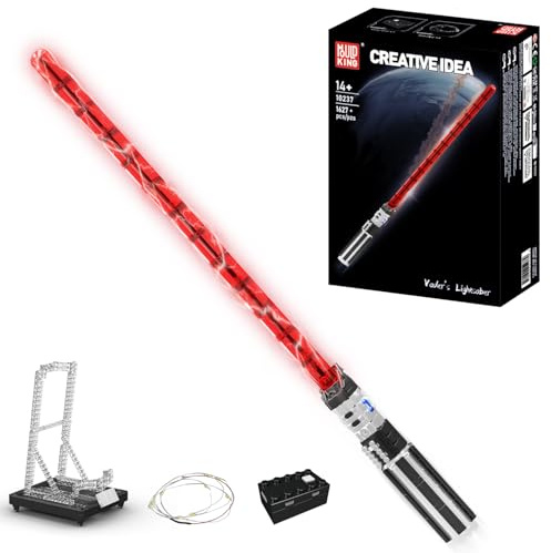 Mould King 10237 Technik Lichtschwert Klemmbausteine Bausatz Kit, Sammlermodell Kreatives Cosplay Lichtschwert für Erwachsene/Jugendliche(1627 Teile)