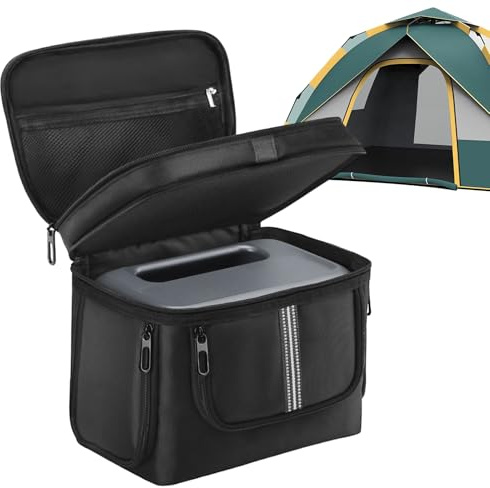 Utomhus Väska För Kraftstation Organizer Med Handtag Och Axelrem | Vattentät Förvarare För Resa Vandring Camping Husbil Tailgating Picknick BBQ Överlevnad