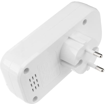 Warmhm Adattatore Di Presa Europeo Doppia Presa Doppia Usb Portatile Compatto Per Ricarica Parallela Smartphone Tablet Per Viaggi e Uso Domestico