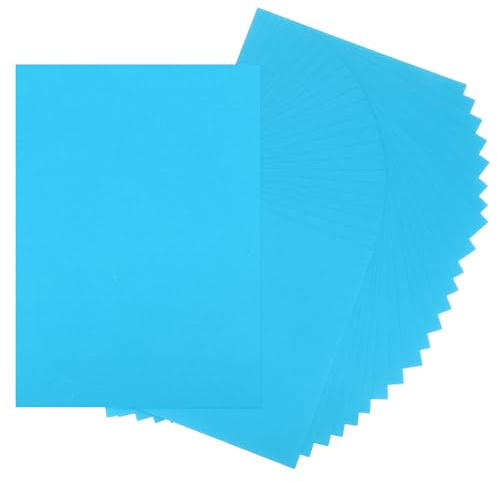 QUARKZMAN 24 Feuilles De Papier Cartonné Bleu Ciel 8.5 x 11 A4 Papier Épais 250gsm/170lb Carton En Gros Pour Imprimante DIY Scrapbook Menus Cartes Invitations Et Artisanat