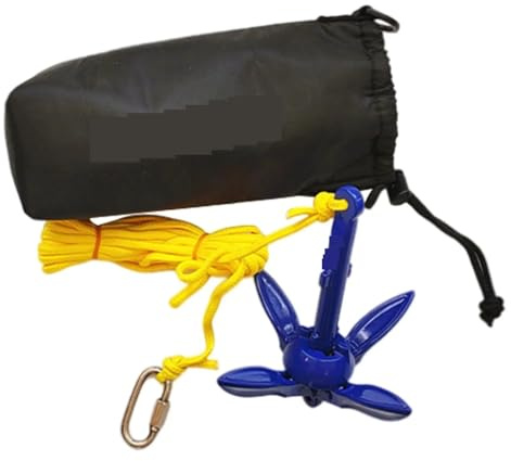 Kit de Anclaje con Cuerda de 16 pies for Accesorios de embarcaciones pequeñas Líneas de Muelle, Cuerda