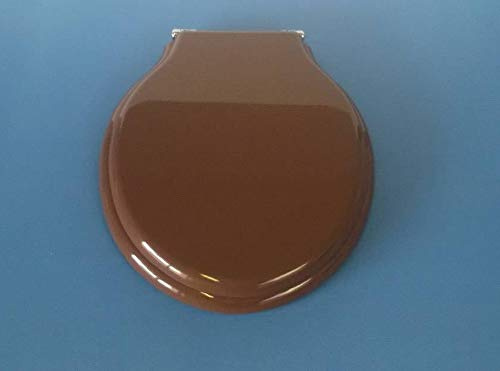 Copriwater Globo PAESTUM NOCE Cerniera Rallentata Soft Close Cromo-Sedile-Asse