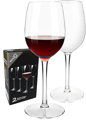COOKY.D Copas Grandes de Vino Tinto para la Piscina Juego de 2-355ml - Plástico Tritan - Copas de Vino Flotantes e Irrompibles Con Tallo para Viajes Y Fiestas Al Aire Libre
