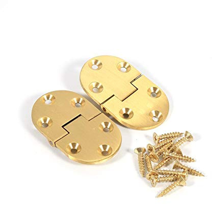 Charnières, 2pcs Laiton Pliable Charnières Pour La Maison Meubles Matériel Armoire Garde Porte Tiroir