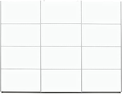 Rauch Möbel Caracas, Schwebetürenschrank, Farbe Weiß, Breite 271 cm | Kleiderschrank mit Schwebetüren, Schiebetüren, 3-türig, für Schlafzimmer, Kinderzimmer, Wohnzimmer, Gästezimmer, Garderobe