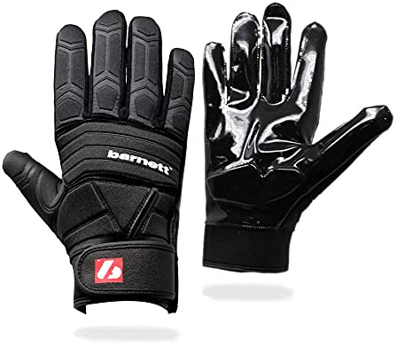 BARNETT FLG-03 professionella Linemen fotbollshandskar, OL, DL SVART (L)