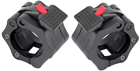 GOODGDN Barbell Collar 50mmHantelverschlüsse Hantelstangen Verschluss Barbell Halsbänder für Langhantelstange Curlstange Kurzhantelstange 1 Paar.Schellen für Gewichtsstange. Verschluss Halsbänder.