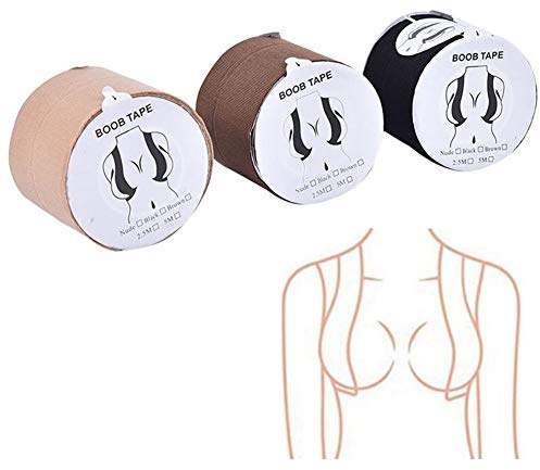 Wzrx7 - shop Nastro Boob,Nastro per Il Seno,Boob Portatile Nastro del Seno dell'elevatore del Nastro Push Up Nastro Nastro Corpo prevenire Il rilassamento del Torace (Color : Khaki)
