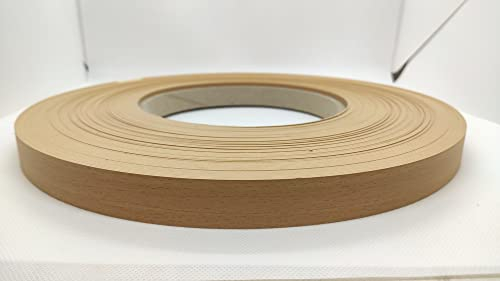 bricoleva.it Rolle für Holz, erhältlich in mehreren Farben aus ABS-Kunststoff für Möbel mit 50 Metern, Dicke 1 mm, nicht vorgeklebt, Buche, Höhe H 22 mm