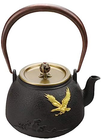 Theiere en Fonte Théière en Fonte Théière 47.3 Oz/1.4L Sans Revêtement Théière En Fonte Théières Japonaises Bouilloire Peinte À La Main Pour La Maison Cuisine Restaurant Japonaise Théière Théière Font