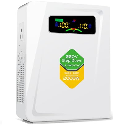 ZHENGXI ELECTRIC Step Down Transformer 240v to 110v US to UK voltage converter, 240v~220v to 120v~100v,Using US Appliances in UK