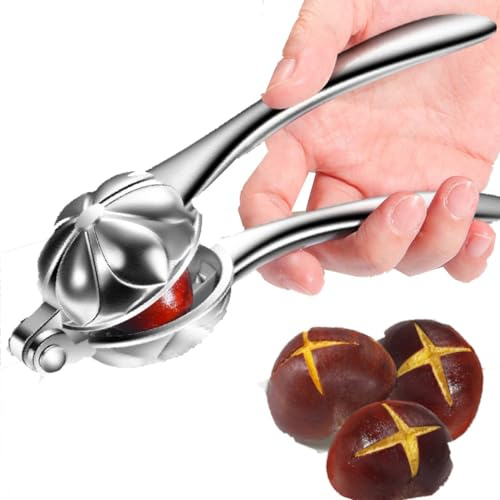 Schiaccianoci, Clip Per Castagne Tagliacastagne Schiaccianoci Clip Per Castagne Strumento Per Schiaccianoci Noci in Acciaio Inossidabile Apri Guscio di Castagna