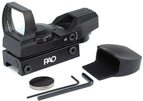 PAO Multi-Reticle Red Green Reflex Sight Dovetail mount