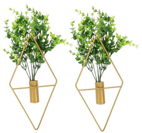 HOOTNEE 2sätze Wandpflanzer Aus Zum Aufhängen Wandblumentopf Für Dekoration Hängende Blumenvase Mit Vintage-Finish Für Innenbereich
