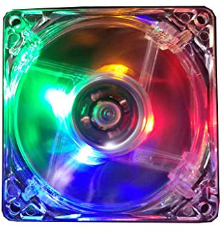 Refrigeradores de CPU Radiadores RGB LED de 80 mm para ventilador de caja, edición silenciosa, ventilador de chasis de alto colorido para carcasas de CPU de PC
