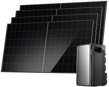 ECOFLOW Stream Ultra Balkonkraftwerk mit Speicher 2000W 0% VAT | 1,92kWh Speicher für Balkonkraftwerk, 4x 500W Solarpanel, 2300W Dual AC-Anschlüsse, erweiterbar auf 11,52kWh, 6000 Ladezyklen