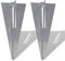 Estacas para Postes de Valla 2 Unidades Acero,wenjingqiES-140595