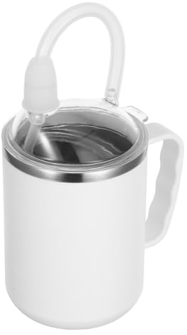 minkissy Gobelet Déversement pour Adultes Cup Ergonomique avec Anse pour Personnes Âgées et Handicapées pour Boissons et Alimentation Sécurité