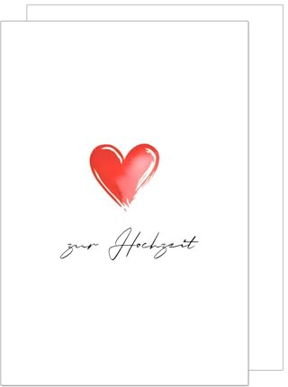 Edition Seidel Premium XXL Maxi Glückwunschkarte zur Hochzeit mit Umschlag Format DIN A4. Hochzeitskarte Grußkarte Karte für Mann & Frau Brautpaar Vermählung Liebe Wünsche (A4-H1004)