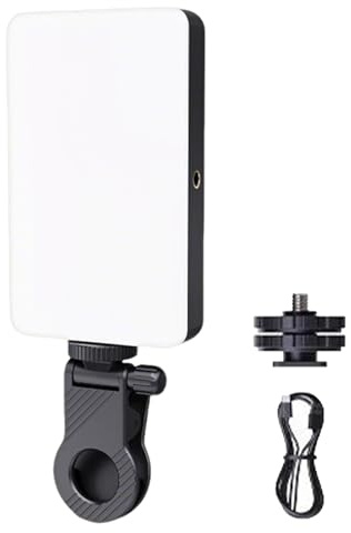 Luz para selfies | 60 luces LED portátiles para selfie, iluminación de videoconferencia, adaptador de trípode con 3 modos para monitor, laptop, cámara web, día, noche, viajes, vloggers creadores