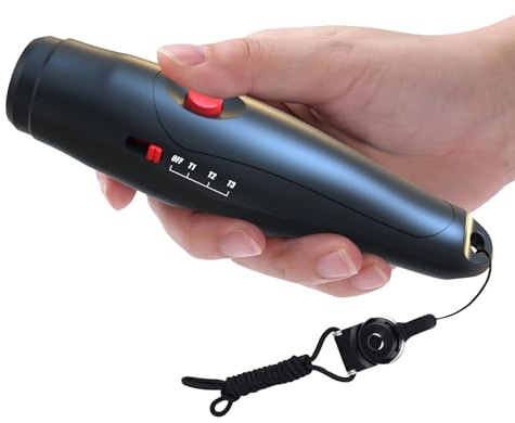Sifflet électronique - 3 modes d'aide à la main, alarme compacte avec sangle, gadget de contrôle du volume variable | Bruit d'arbitre léger pour l'entraînement, la gym, les événements sportifs, les