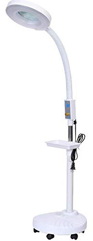 Magnifier Magnifying Magnifier Lamp 360° Rotatable Floor Standing Magnifying Lamp with 8X Magnifying Glass Light Salon Spa Beauty Tattoo